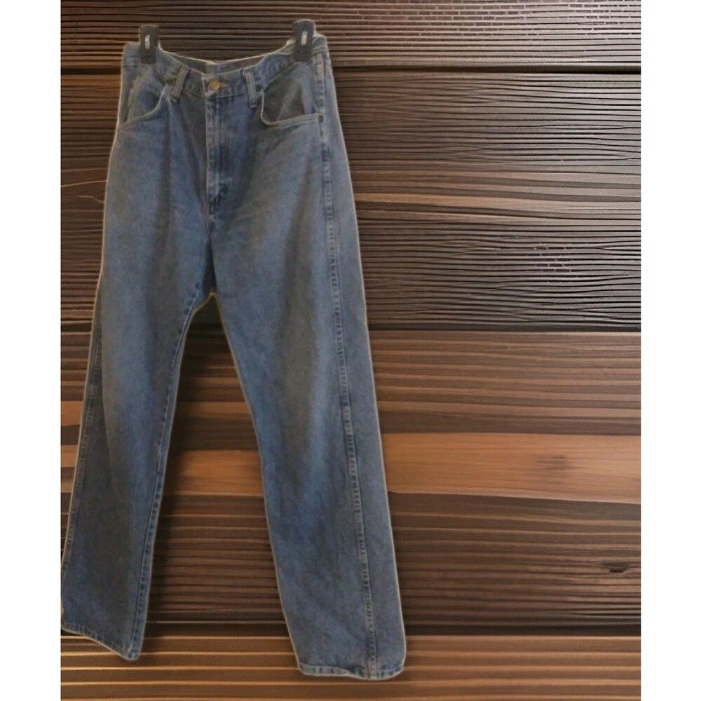 Wrangler Jeans Men's size 32x34 Denim Relaxed Straight Fit Blue 100% Cotton